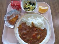 おかえり！気仙沼を味わおう（メカジキカツカレー・わかめとツナのサラダ）