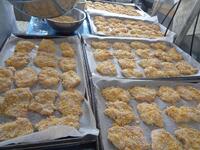 鉄板に並べたところ