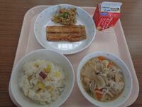 【お月見献立】さつまいもご飯・さんまのかばやき